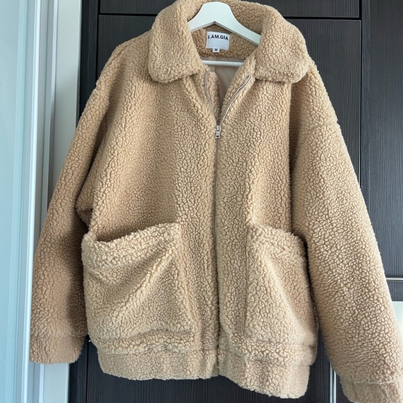 I.AM.GIA Tan Teddy Jacket - Picture 3 of 8